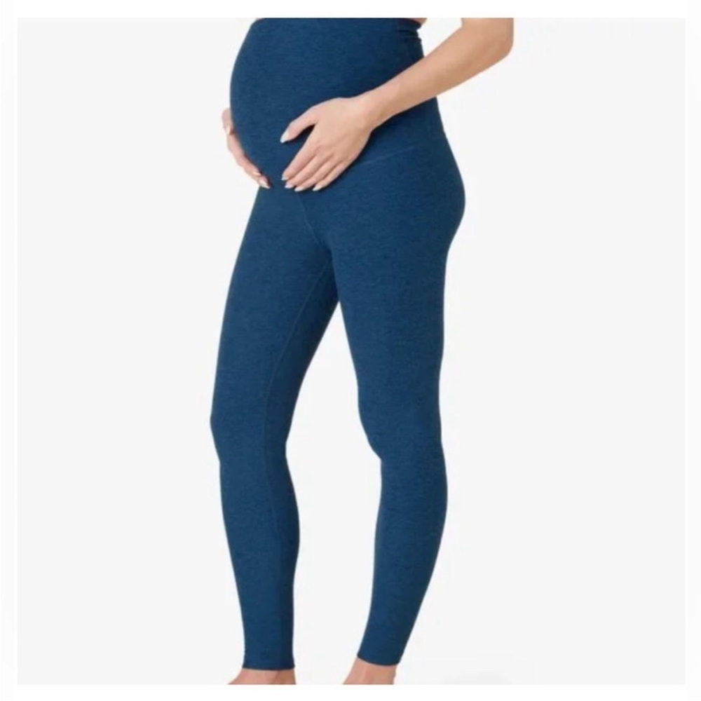 Beyond Yoga Spacedye Love the Bump Maternity Legging Celestial Blue Heather - S